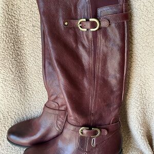 Naturalizer Dark Brown Leather Boots